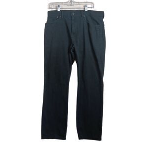 GAP Straight Jeans Mens 34x30 Black High Rise 100% Cotton Denim